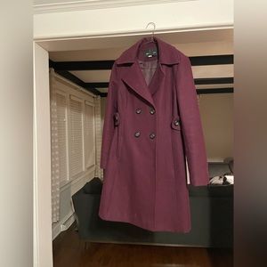 Purple Wool Coat